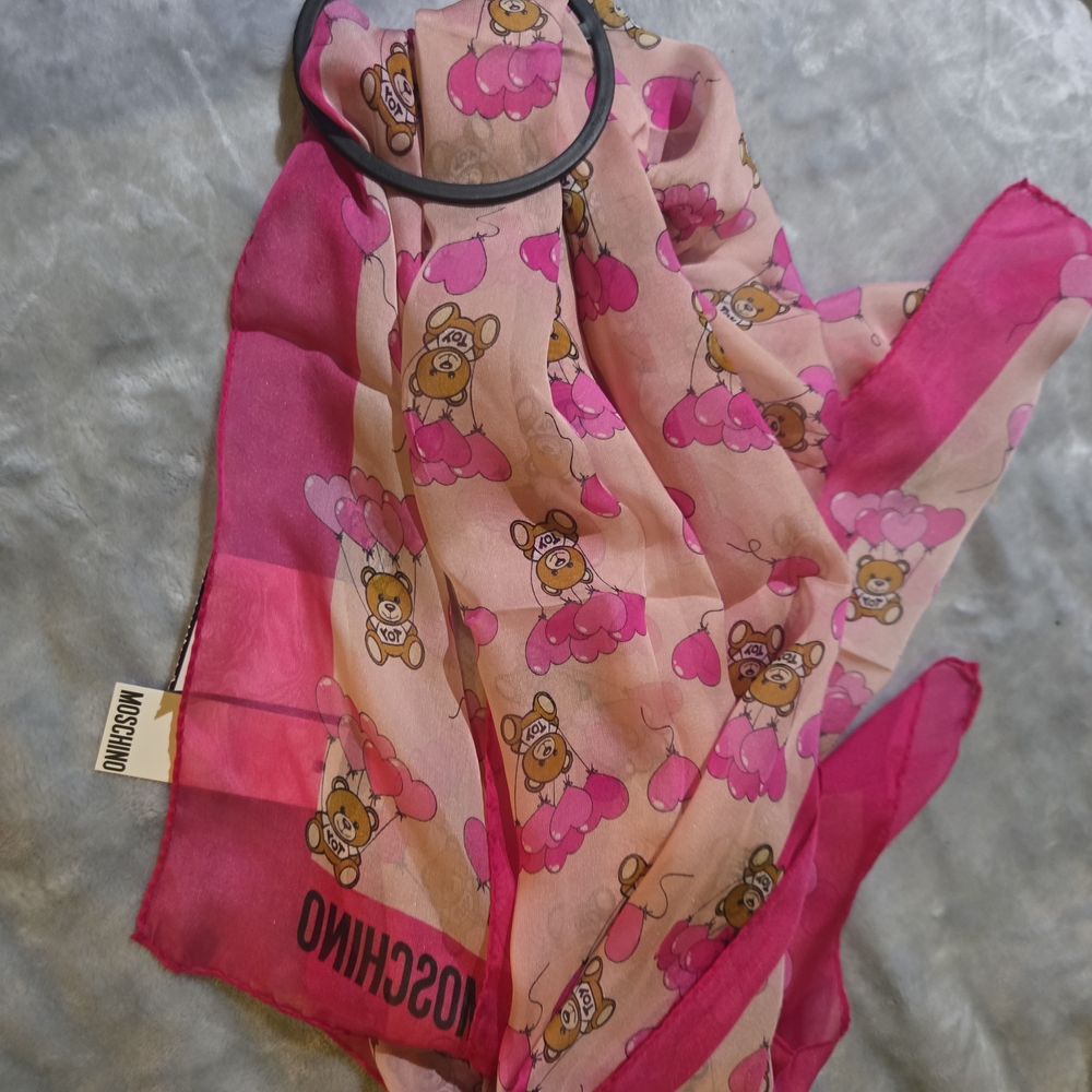 Moschino Pink Kids Scarf